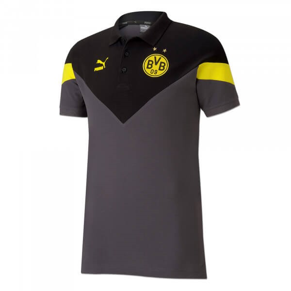 Polo Borussia Dortmund 2019-20 Negro Gris